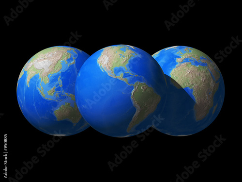 world globe space view