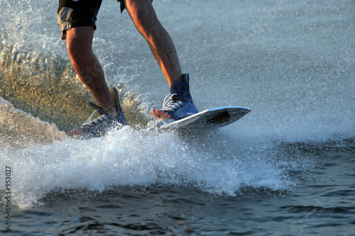 water ski boarders feet