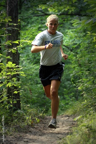 jogger on the trail