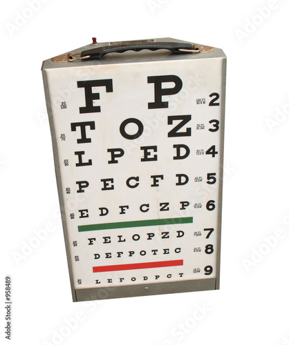 eye chart photo