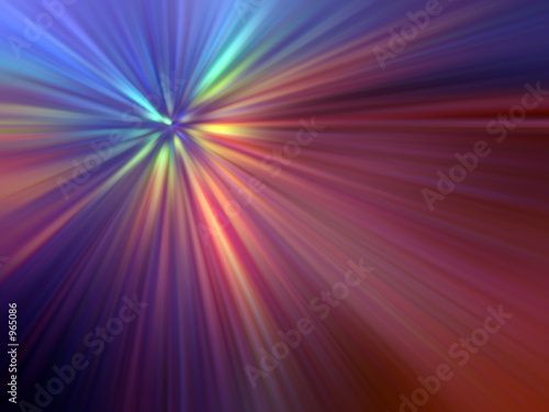 multicolored light rays