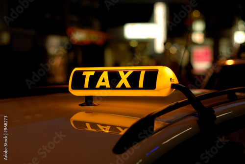 Obraz na płótnie taxi