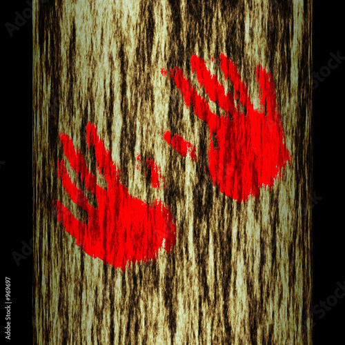 tree trunk: hands
