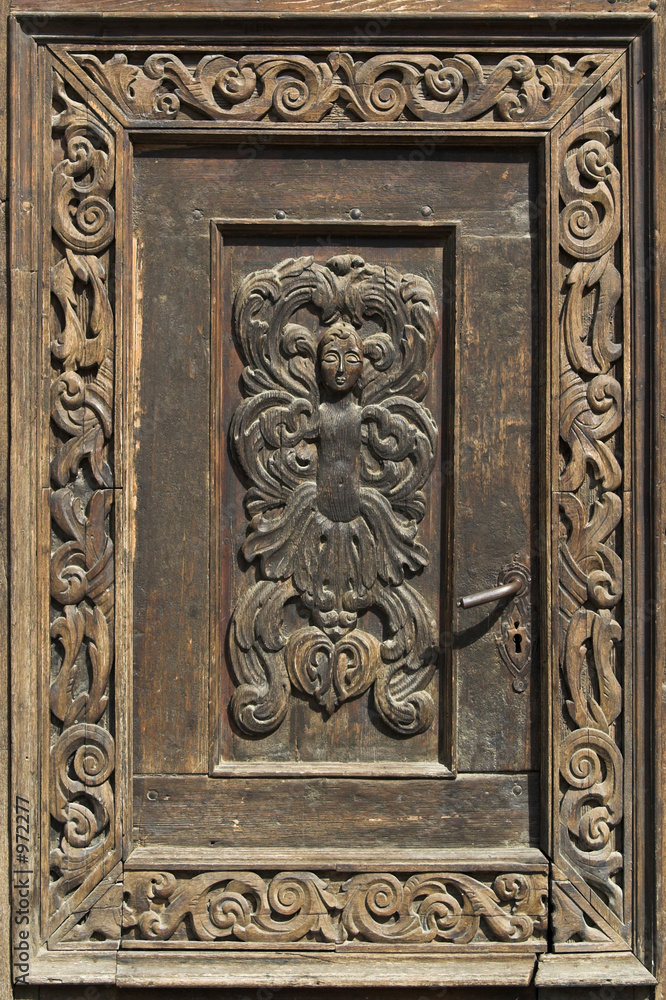 handcrafted door