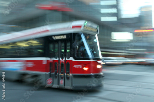 moving streetcar