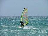 windsurfer bei gleitwind