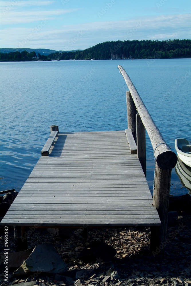 Obraz premium quay for small boats