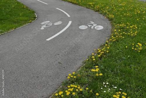 le banc et la piste