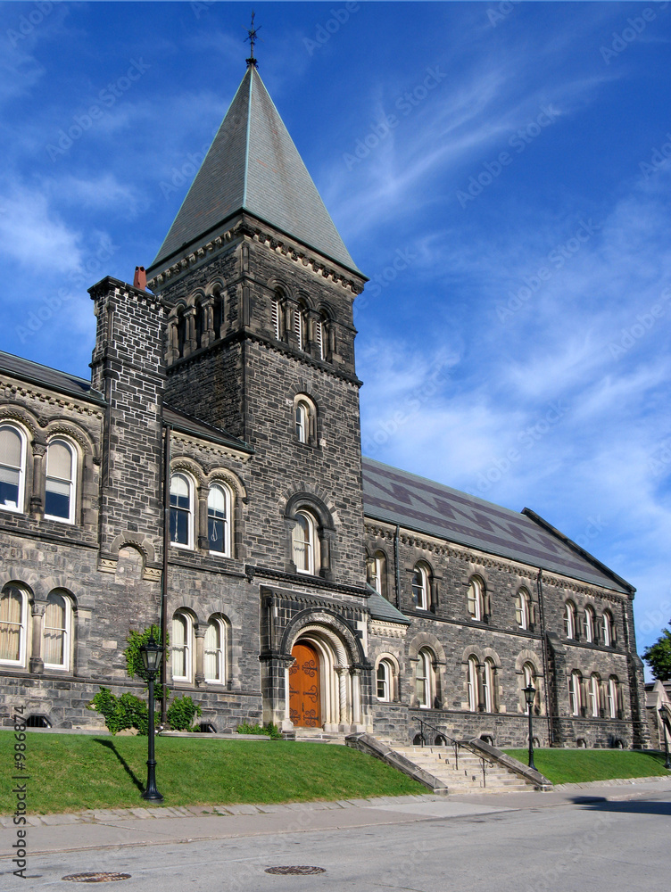 old stone university building