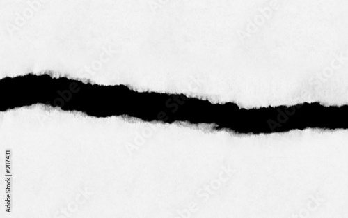 ripped white paper