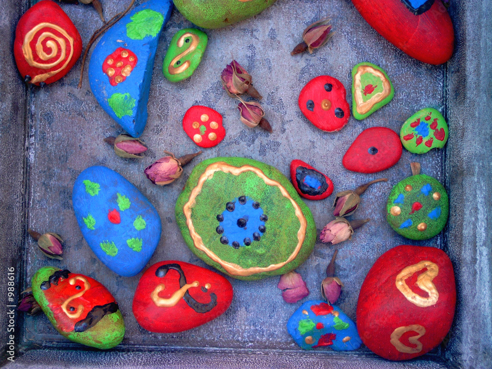 galets colorés galets colorés