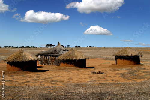 african huts photo