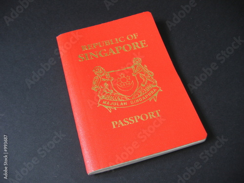 Photography red singapore passport