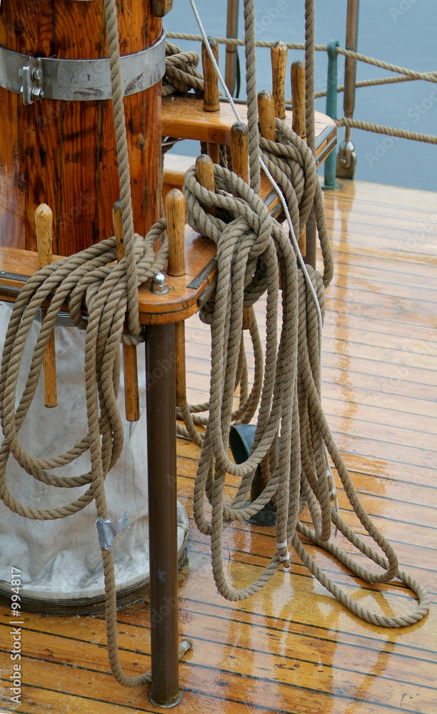 detail of sailing ship