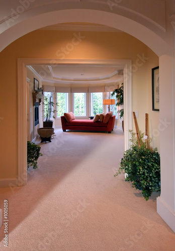 grand entrance to master suite