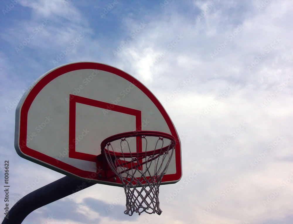 basketball hoop with sky