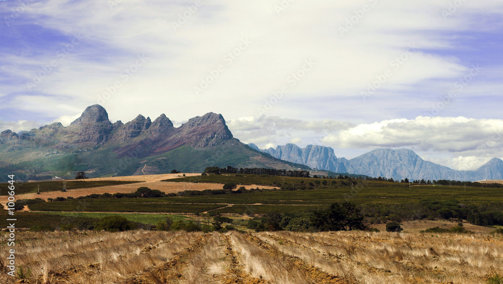 Obraz na plátně plains and mountains
