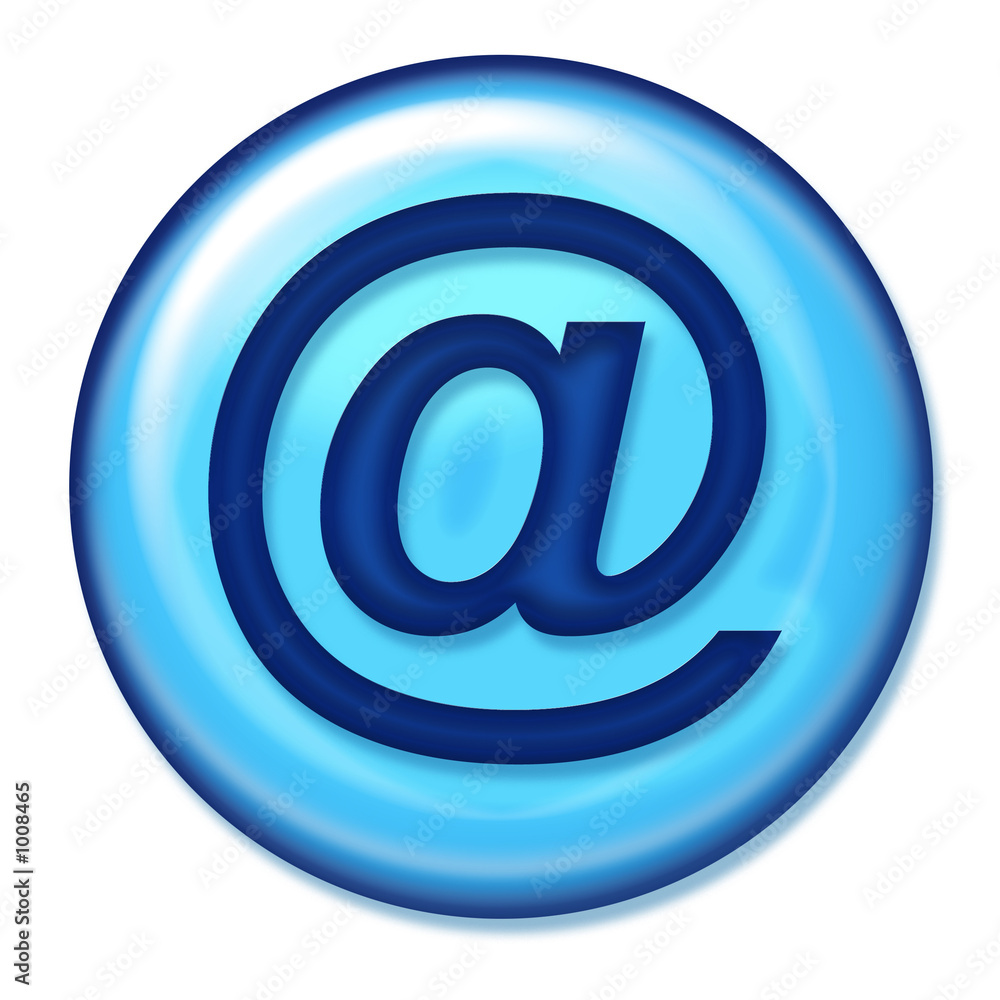 web button with the at symbol web button with the at symbol