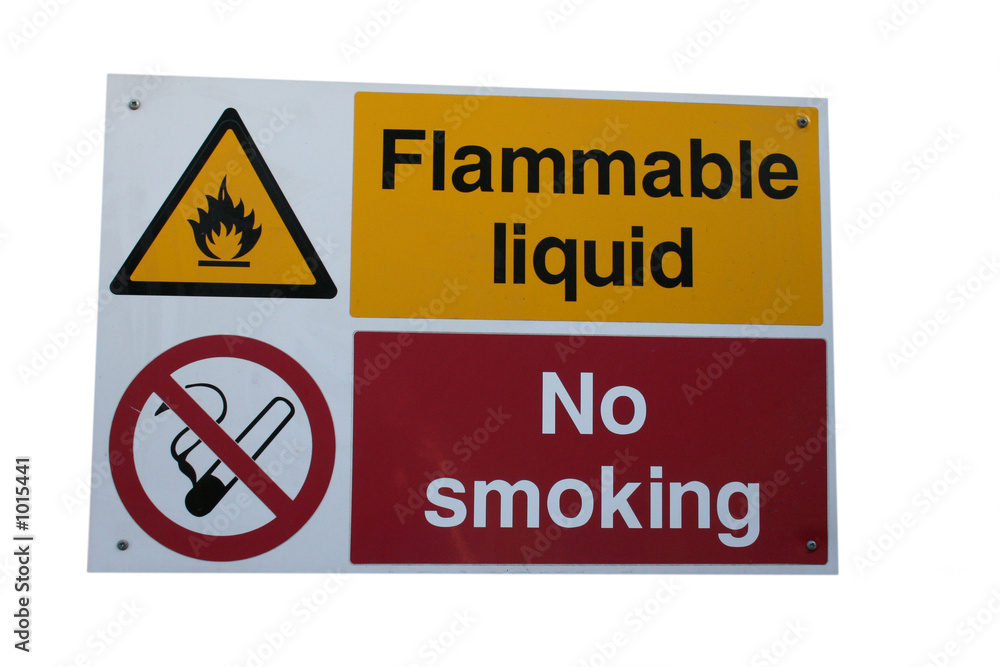 flammable liquid sign