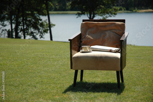 arm-chair on grass © Marius Jasaitis