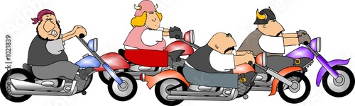 four bikers
