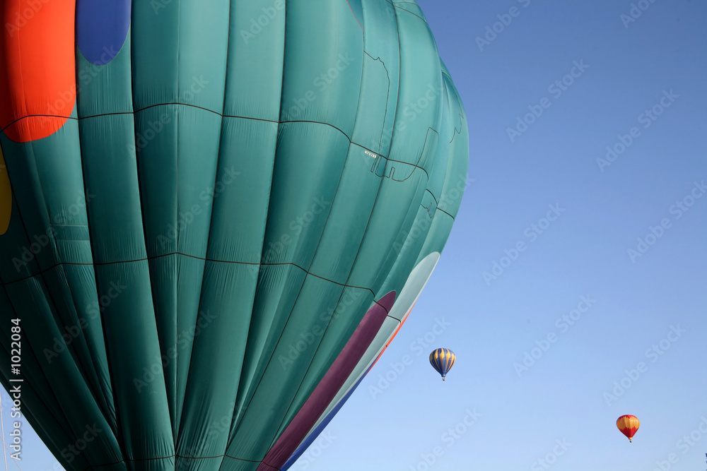 Obraz premium hot air balloon ride closeup
