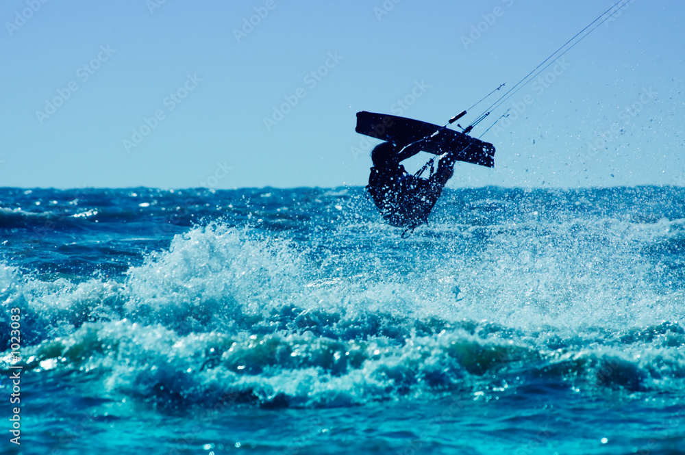 Obraz premium kitesurfing