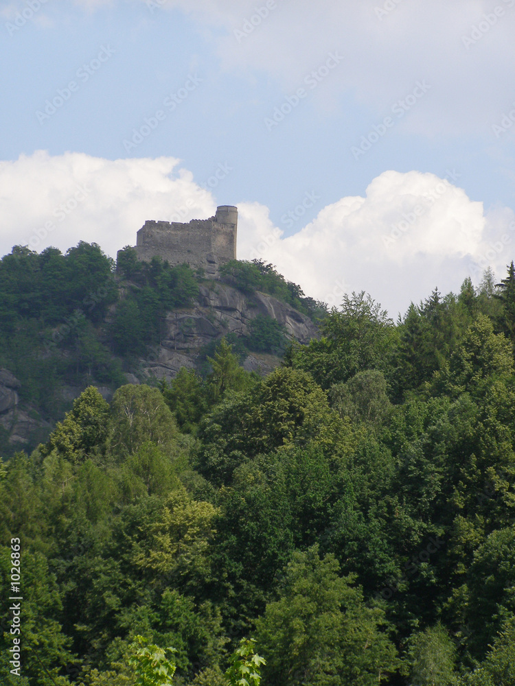 castle on rock