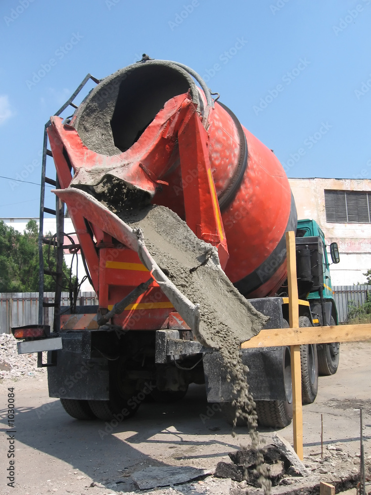 Foto concrete mixer
