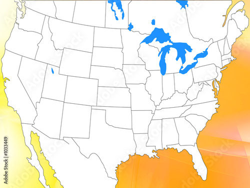 america states map