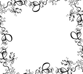 black foliage border