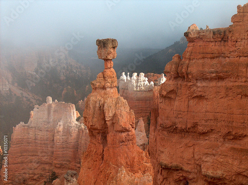 nebel im bryce canyon