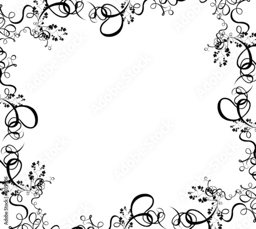 black foliage border