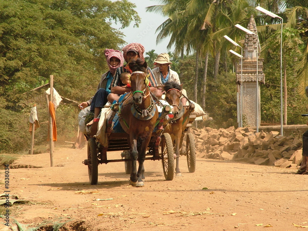 Naklejka premium transport, cambodge