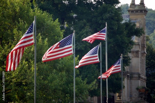 flags flying