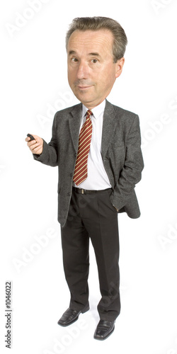senior businessman's caricature