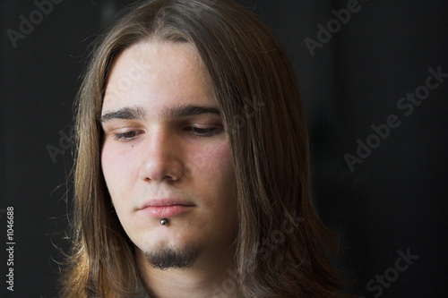 thinkfull young man