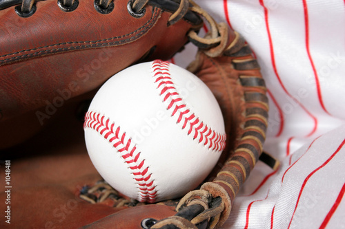Photography baseball and glove