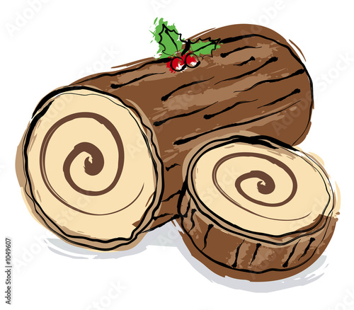 christmas log photo