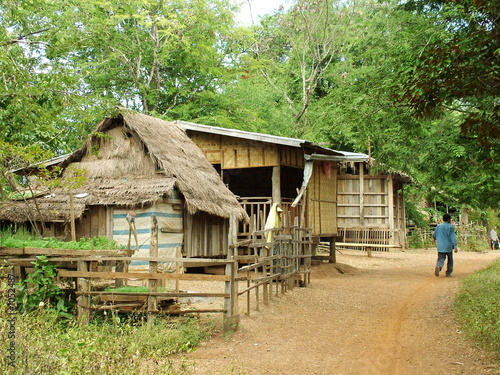 village, laos