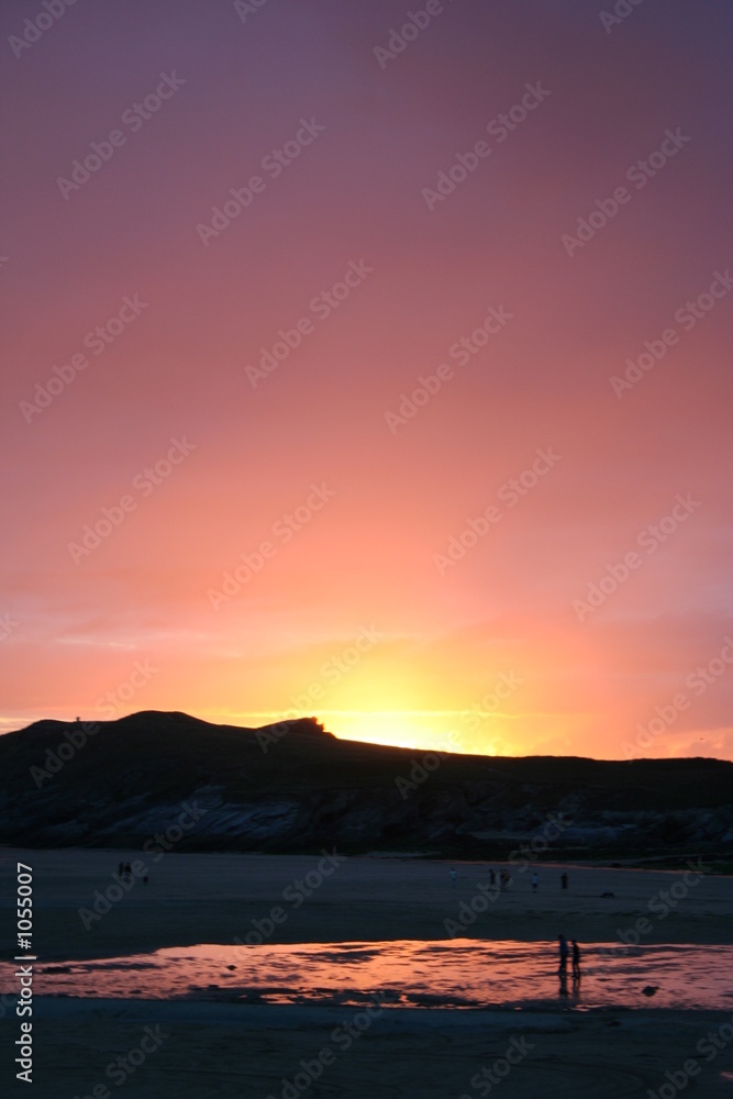 Naklejka premium cornish beach