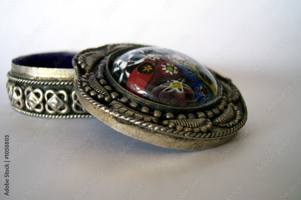 Naklejka premium silver box