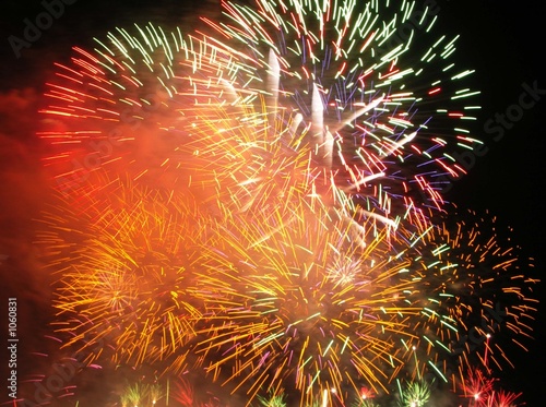Bild auf Leinwand feu d'artifice