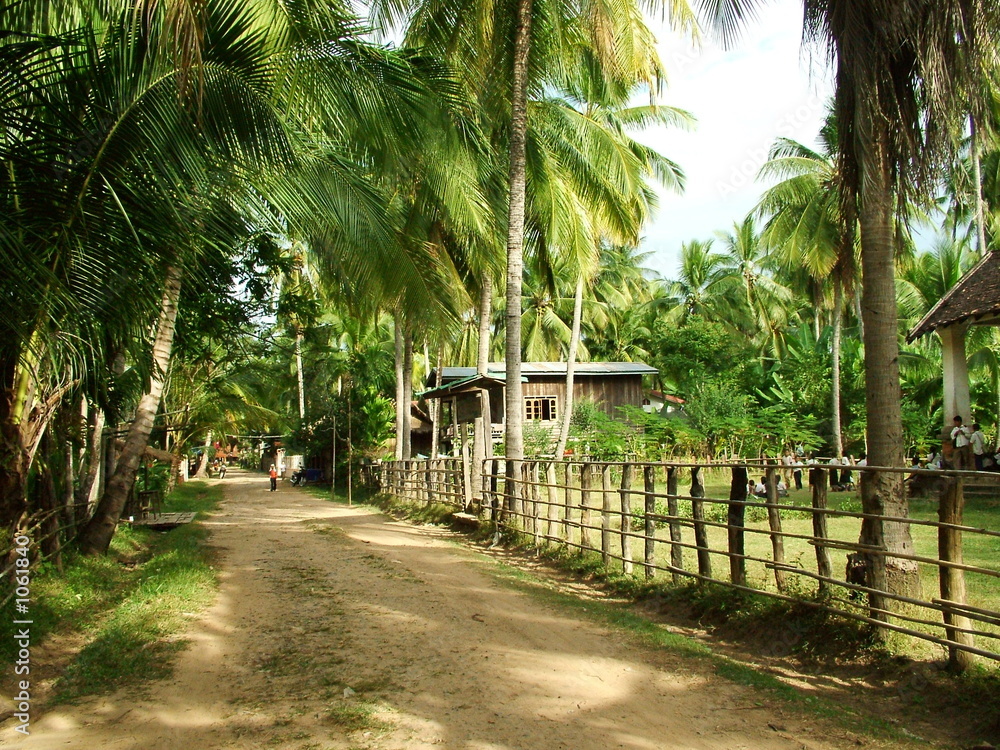 village, laos