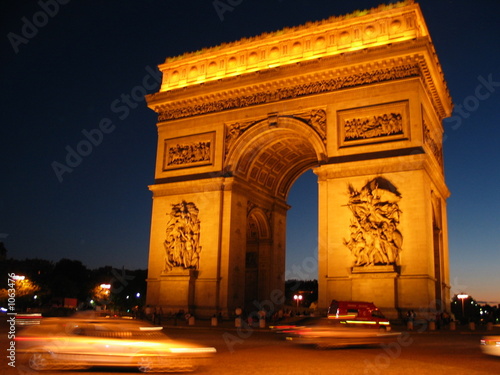 arc de triomphe à paris photo