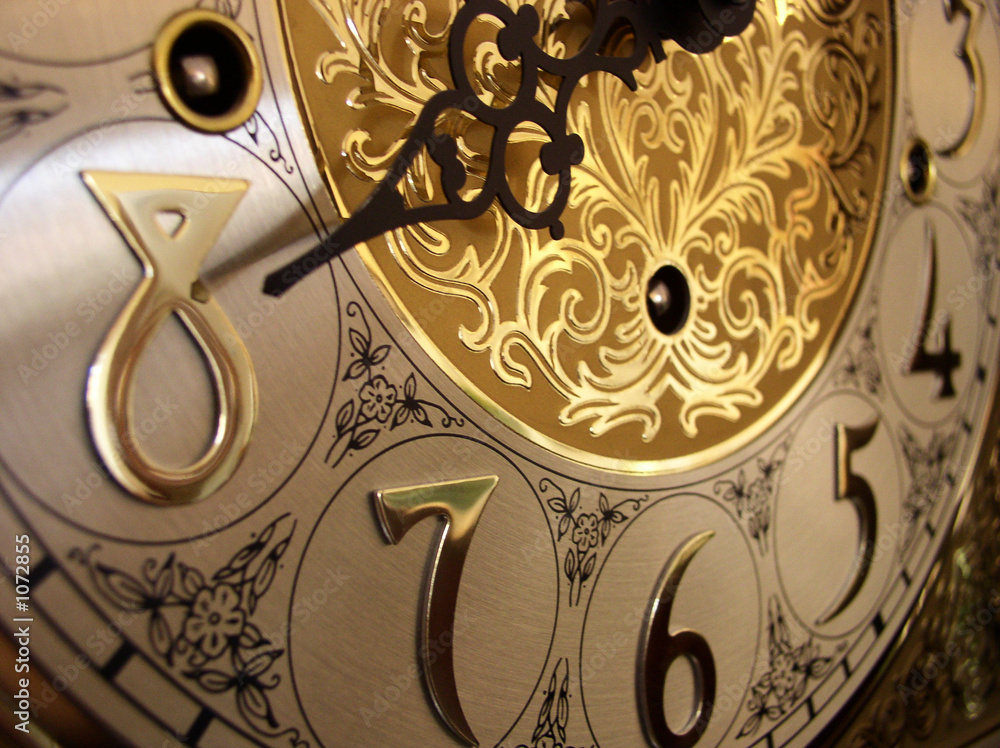 time on a grandfather clock