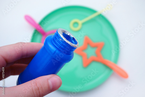 blowing bubbles