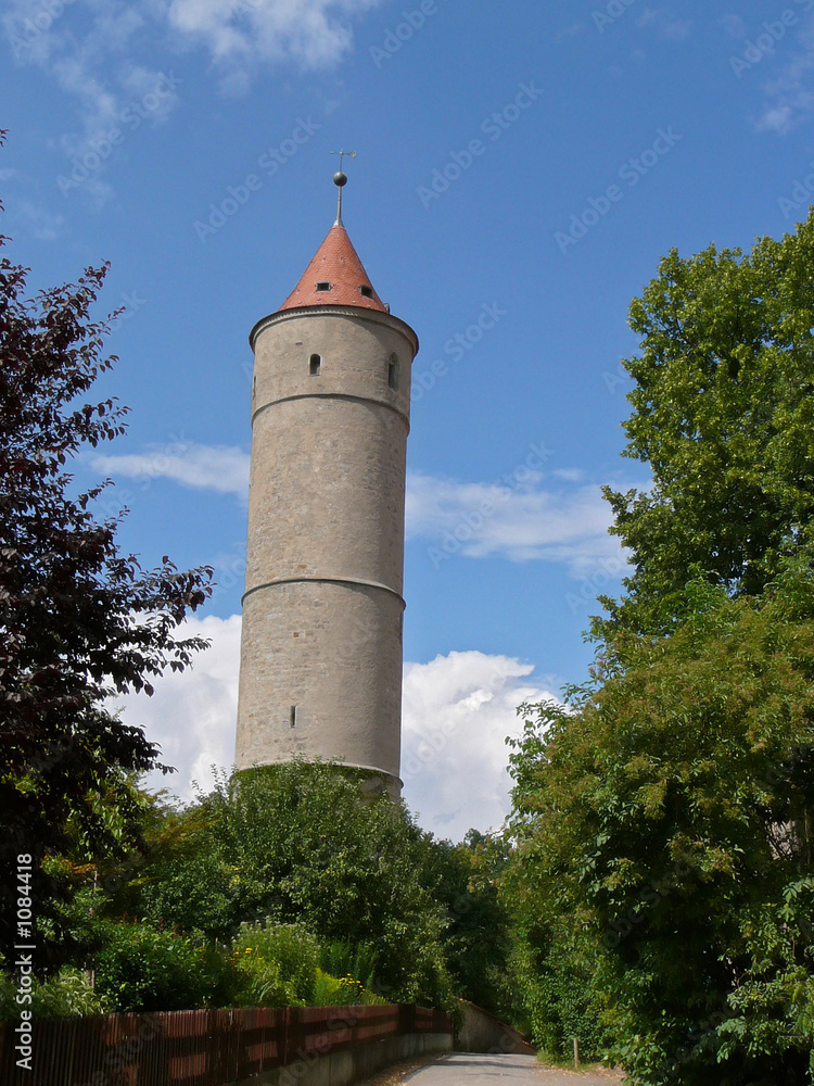 watchtower in dinkelsbuehl, bavaria