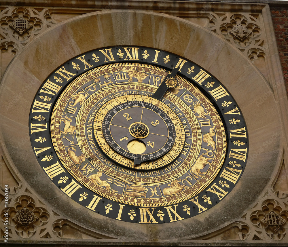 tower clock in hampton court in london