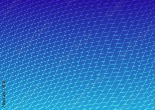 curved grid blue